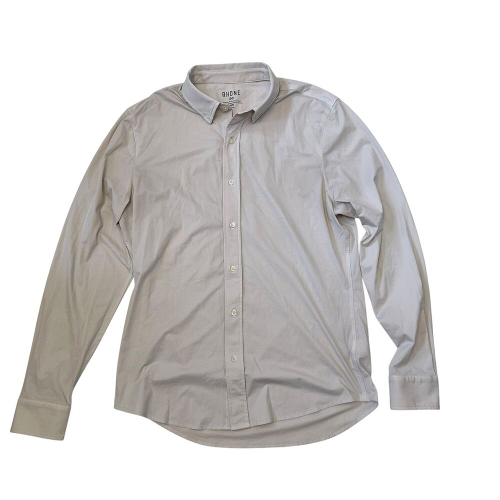 Rhone Men's Commuter Button-Down Shirt Medium M Long Sleeve Performance Light